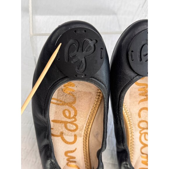 Sam Edelman Black Ballet Flats Logo Detail 6.5 - Picture 10 of 11